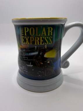 Polar Express Collectible Mug - White with Multi-Color 3D Print